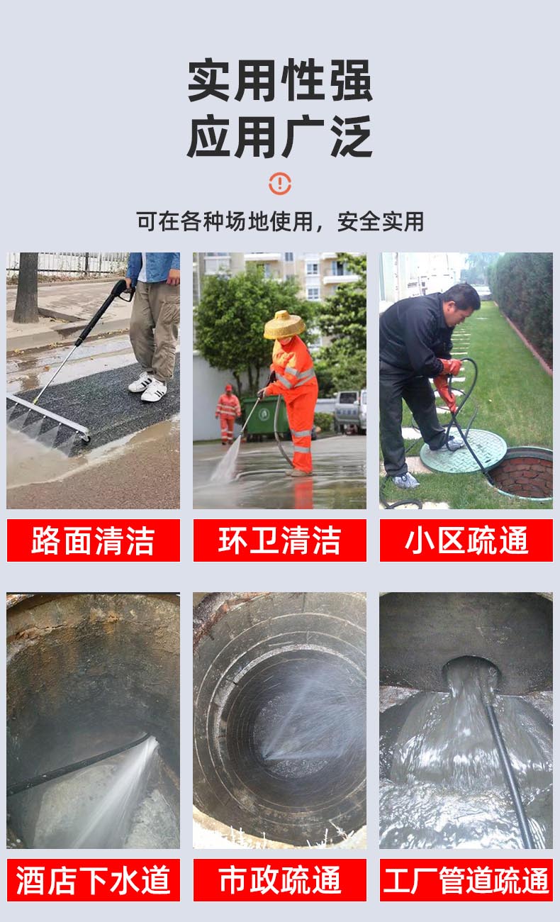 小區(qū)管道疏通機(jī)應(yīng)用范圍
